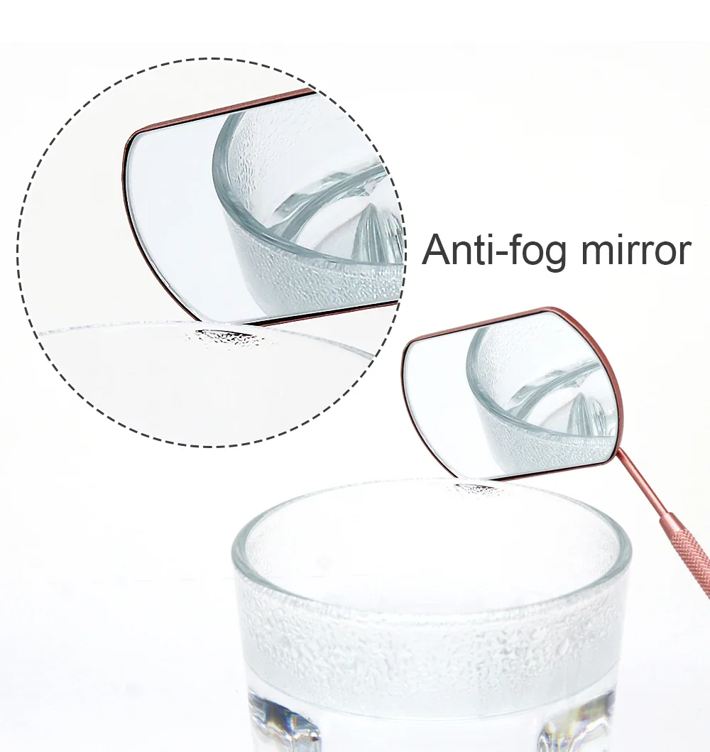 1 قطعة ملحقات رمش تطعيم فحص مرآة مواد من الستانلس ستيل باليد أدوات ماكياج المورد