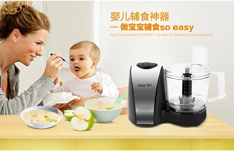 220V DELL Professional Food Chopper - Electric Multi-functional Vegetable and Fruit Garlic Ginger Mincer