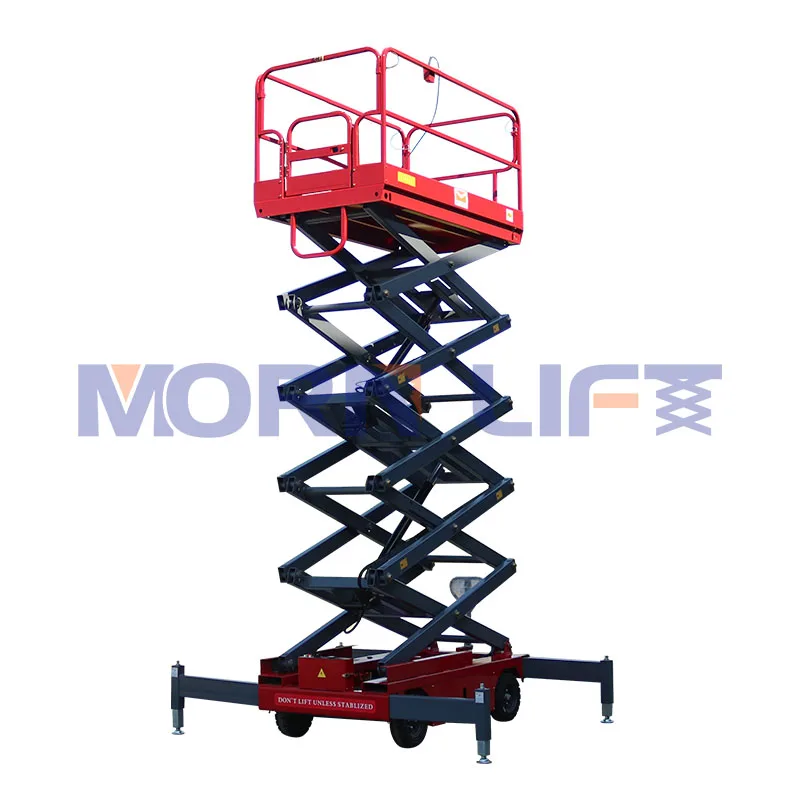 MORN 4m 7m 9m 11m 13m 16m Mini Hydraulic Aerial Work Platform Mobile Manual Propelled Electric Scissor Lift for Sales