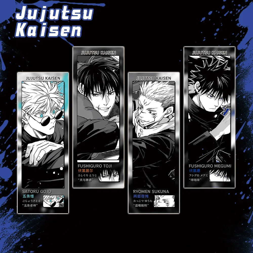 

Anime Jujutsu Kaisen Cosplay Cartoon Laser Ticket Accessory Cute Decoration Bookmark Game Student Mascot Birthday Xmas Gift