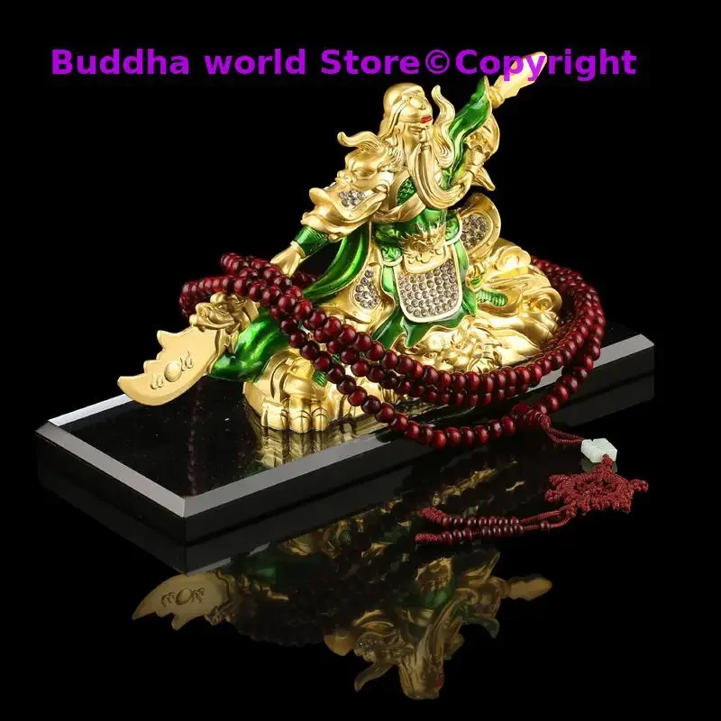 HOME OFFICE Company SHOP CAR Efficacious Money Drawing thriving business Diamonds GUAN GONG God of Wealth FENG SHUI BRASS statue