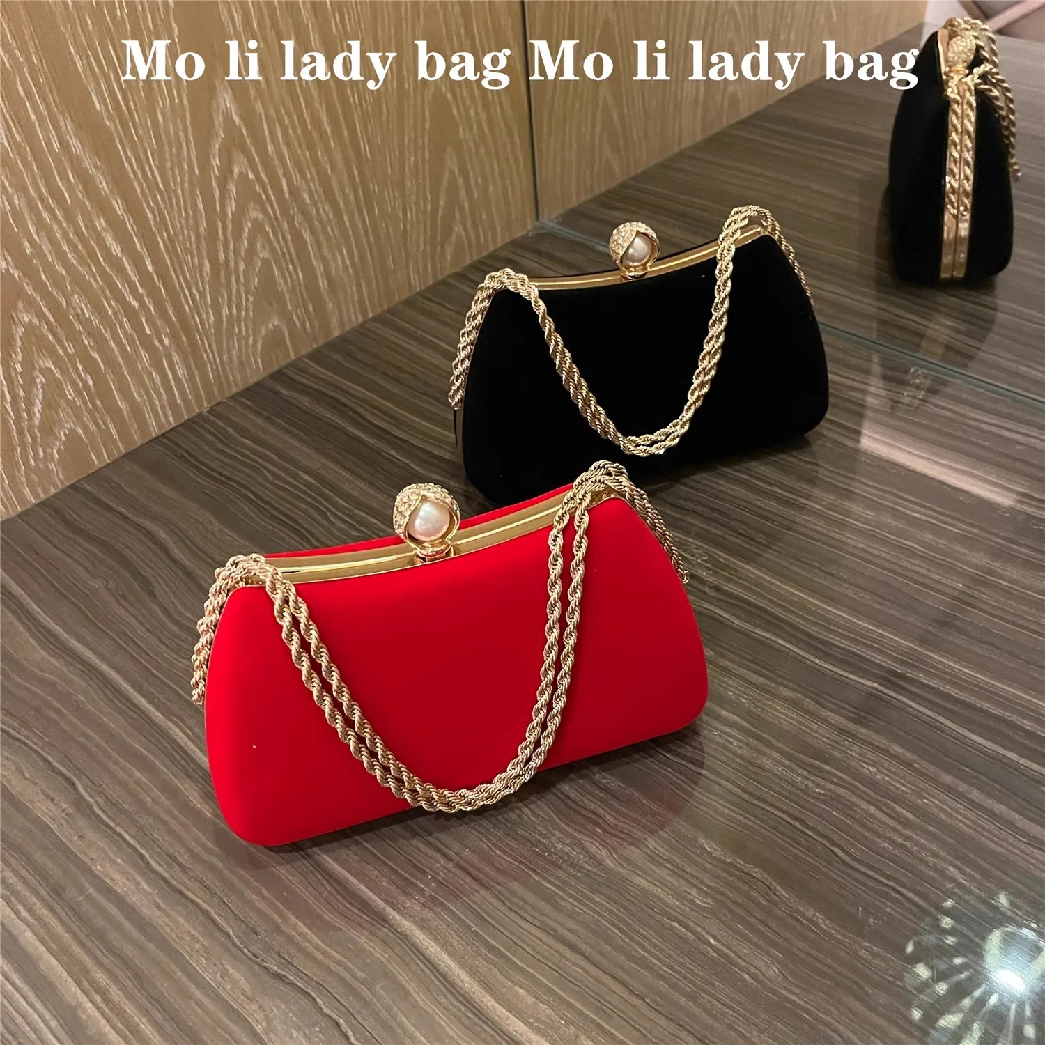 Sac à main carré en velours pour femme, sac à bandoulière initié par une femme, sac à main de soirée décontracté, pochette de fête de mariage, sac à main de luxe, mode