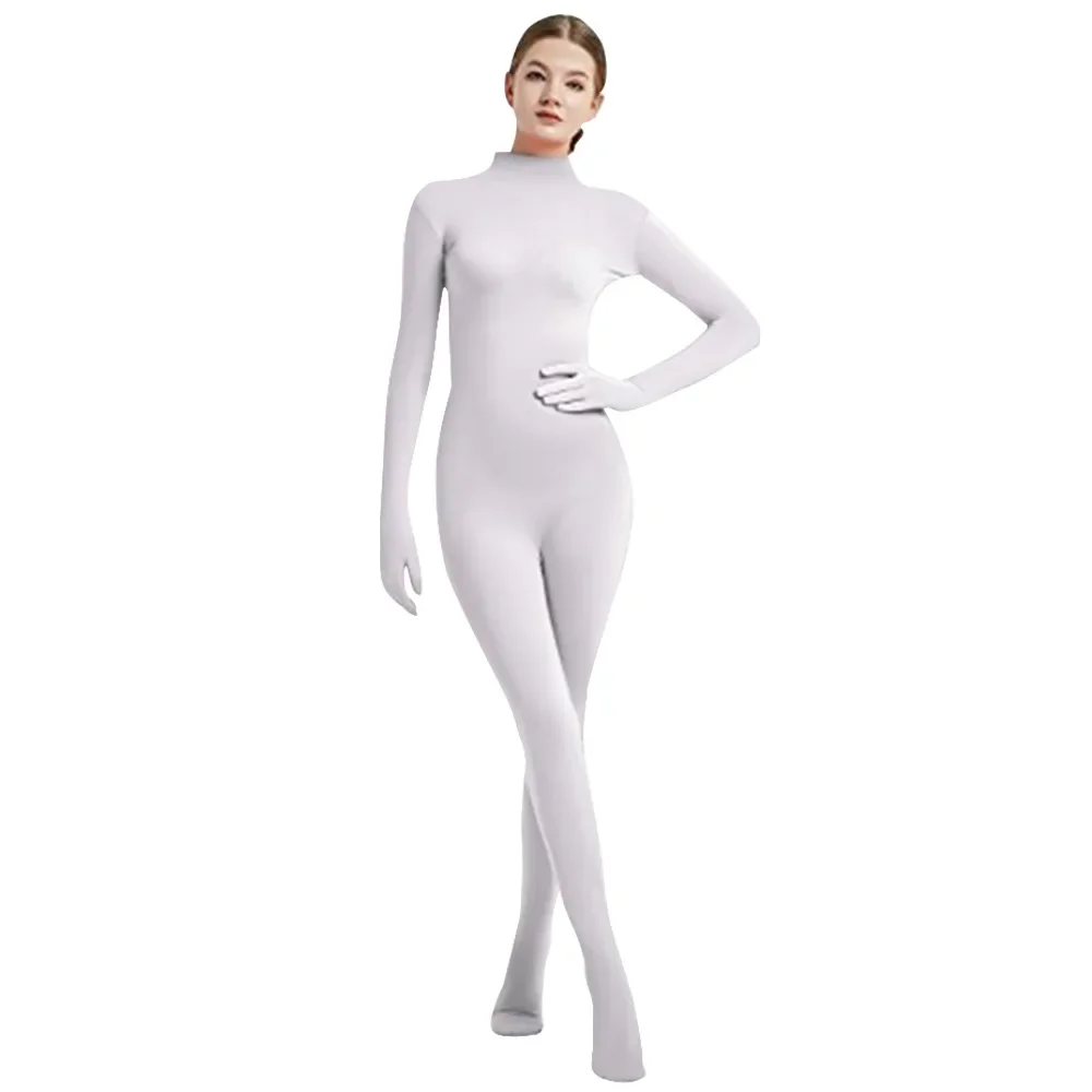 Volwassen Full Body Zentai Pak kinderen dame Spandex Tweede Huid Strakke Pakken Halloween Party Cosplay Kostuum Effen Kleur