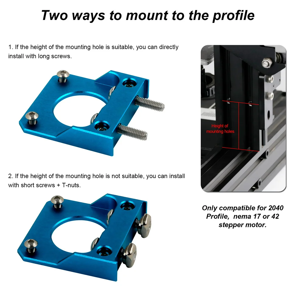 Z Axis Stepper Motor Fixed Mount Installation Bracket for Ender 3 V2/Ender 3 Pro/CR10 CR-10 V2 V3 CR10S PRO 3D Printer