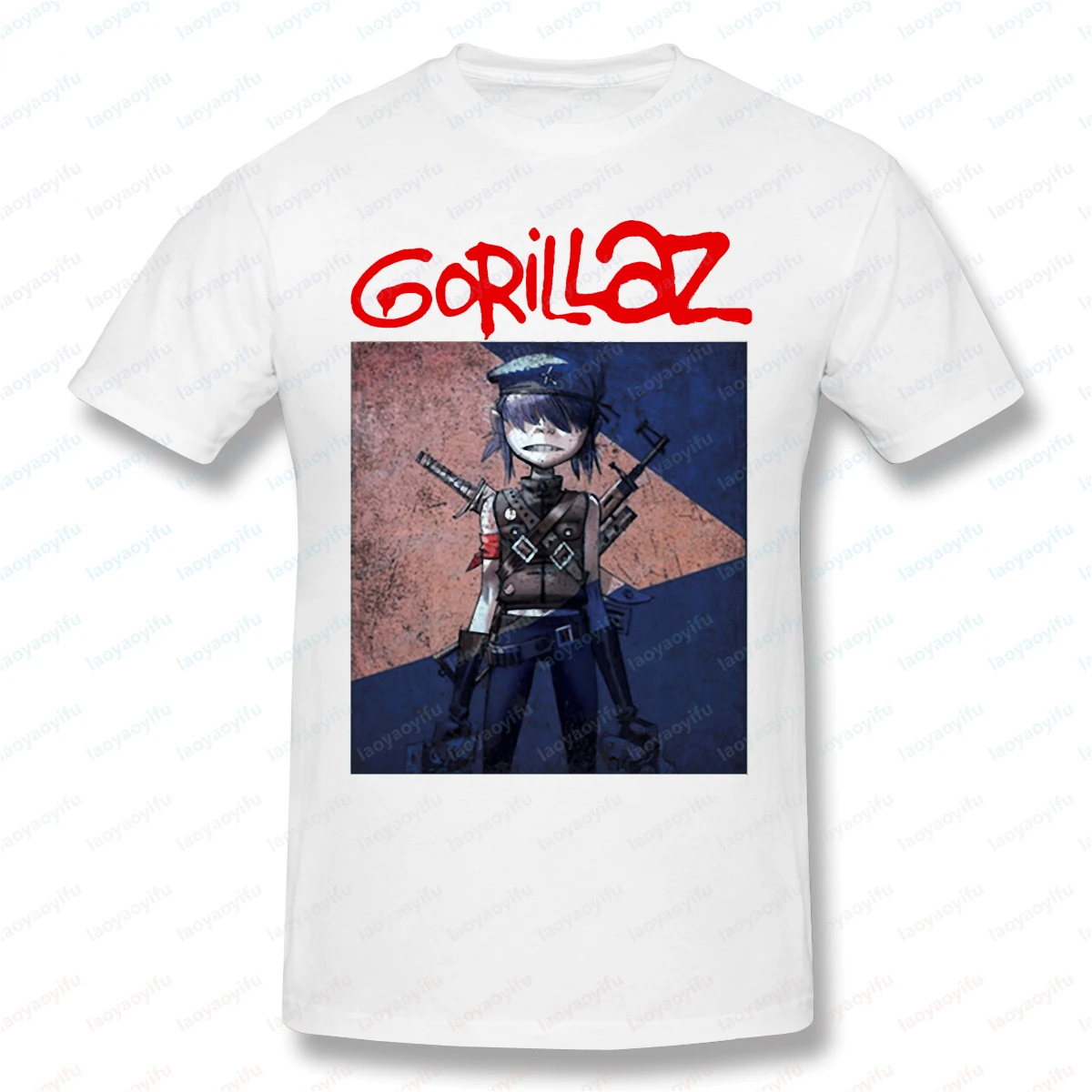 Timothee Chalamet Gorillaz T-Shirt Vintage Lustiges Damen Herren Cartoon bedrucktes T-Shirt Sommermode Hip-Hop Casual Cool Camisetas – Detail 6