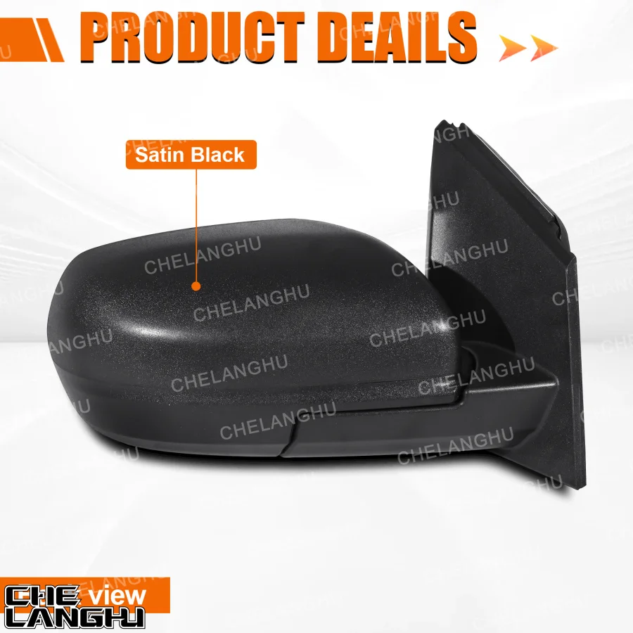 Picture 4: For Ford Edge 2015 2016 2017 2018 Car accessories 7 Pin Satin Black Power Adjust Blind Spot Heated Mirror Assembly