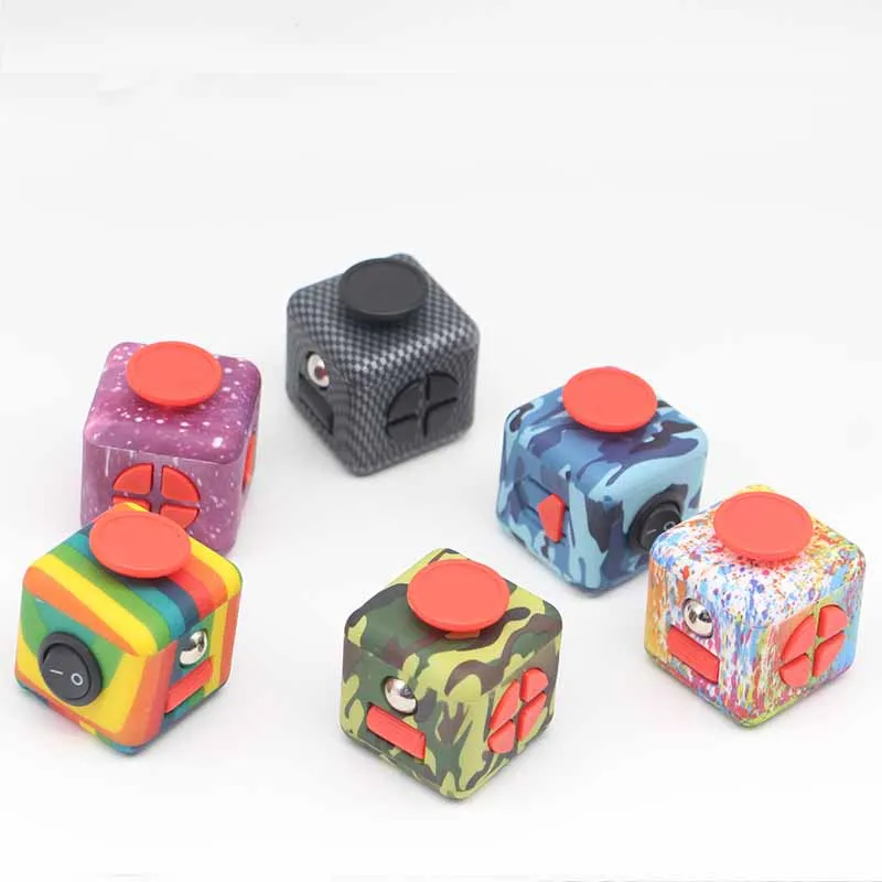 Descompressão Anti-Stress Fidget Brinquedos para Crianças e Adultos, Dedo Dedo Descompressão Dice, Autismo e Ansiedade Aliviar, Adulto