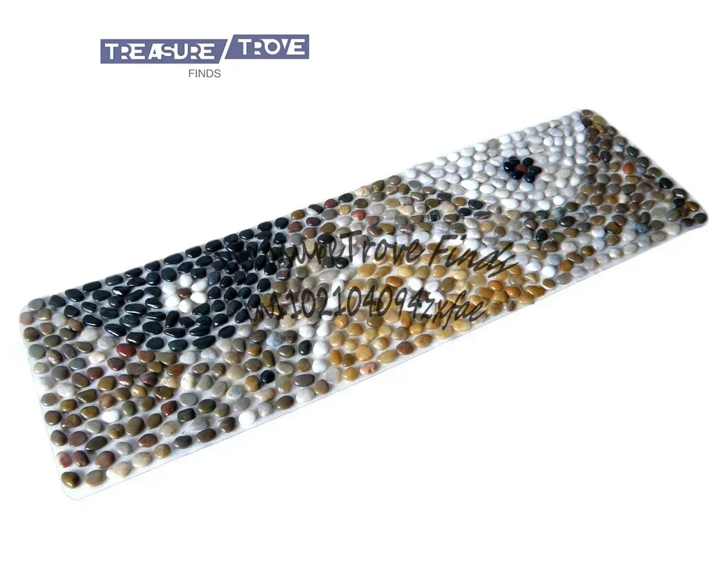 

Density PVC Bottom Natural Cobblestone Foot Massage Cushions Riverstones Foot Massage Foot Therapy Acupuncture Pad Bathroom Mat