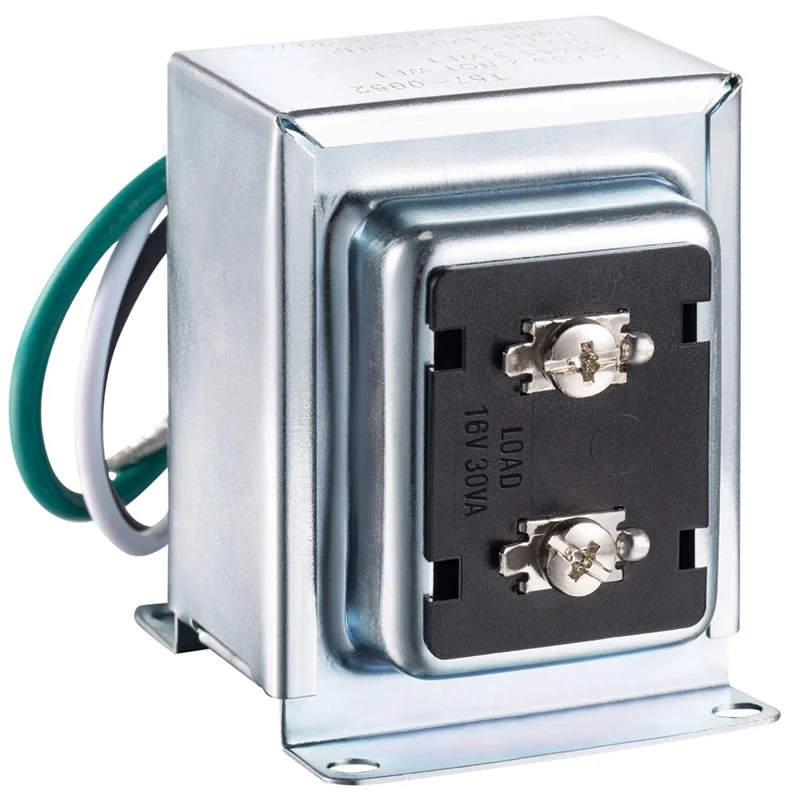 ABKP-transformador de timbre de puerta fácil de instalar para el hogar-16V 30VA Compatible con timbre de vídeo con cable de anillo