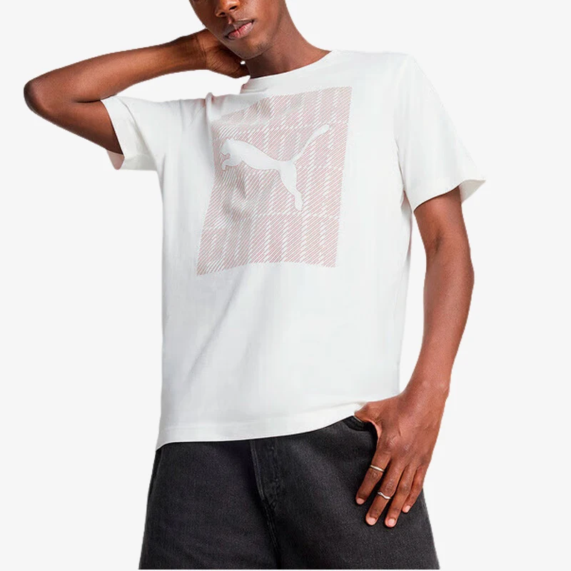 

Оригинальная мужская повседневная свободная дышащая футболка Puma с коротким рукавом, коллекция Лето 2025, артикул 687679-02