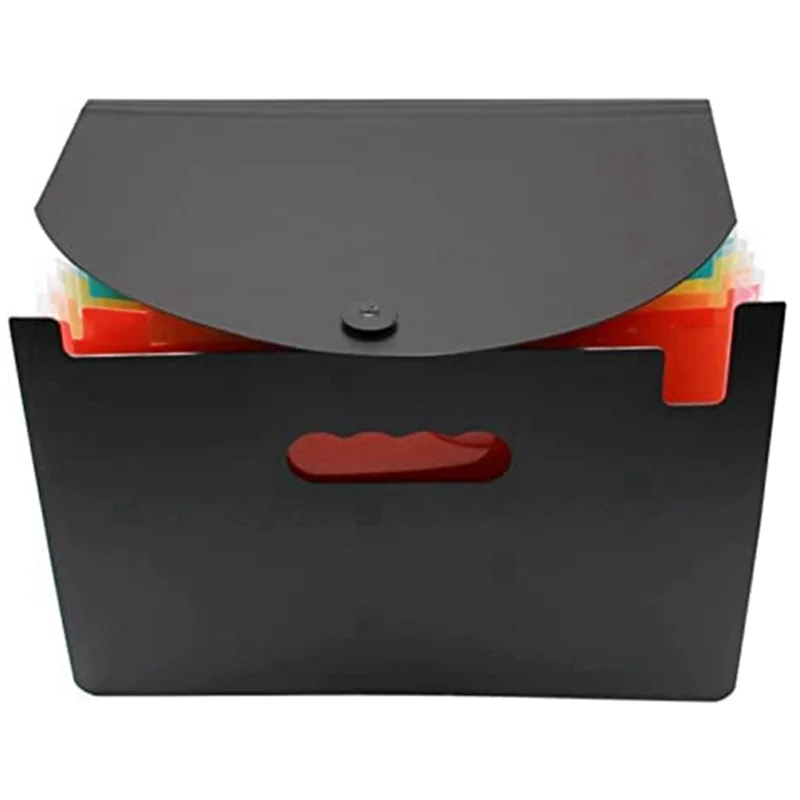1 PCS Rack Desk Organizer 24 กระเป๋าโฟลเดอร์ขยาย Rganize แบบพกพาแฟ้มธุรกิจอุปกรณ์สํานักงานแฟ้ม Rack PP