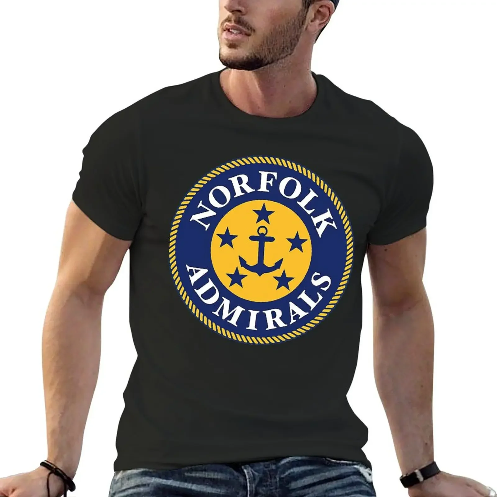 NORFOLK ADMIRALS T-Shirt quick drying rapper graphic tees shirts graphic tees men clothings