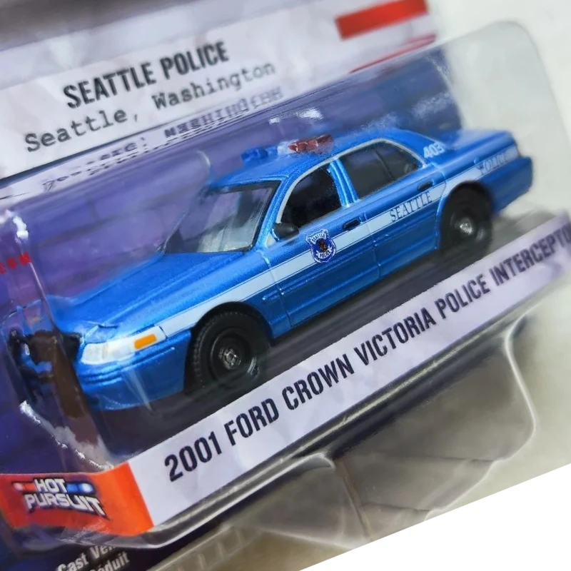 

1:64Limited Edition Collectible Crown Victoria Intercept Police Car Seattle Washington Police High-end Alloy Model Small ToyGift