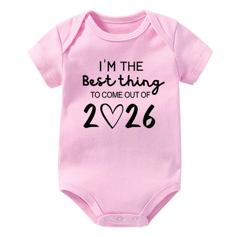 أنا أفضل شيء للخروج من 2026 رومبير لحديثي الولادة إعلان الطفل بنين بنات الحمل تكشف ملابس بذلة Ropa #4