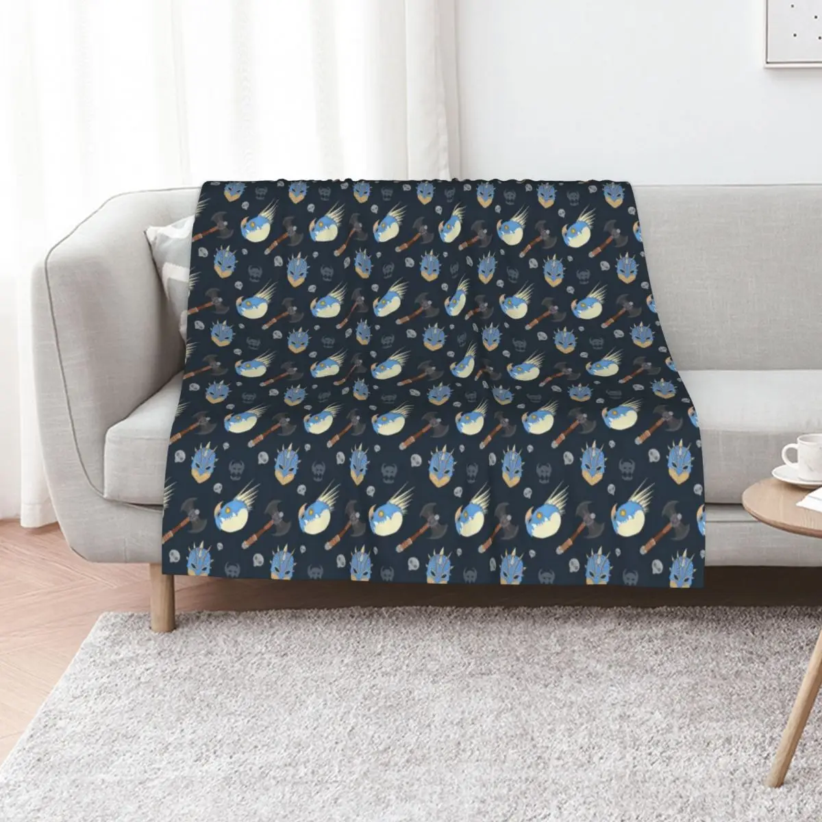HTTYD Astrid Pattern Throw Blanket Warm Comfortable Blanket Gift for Parents Friends