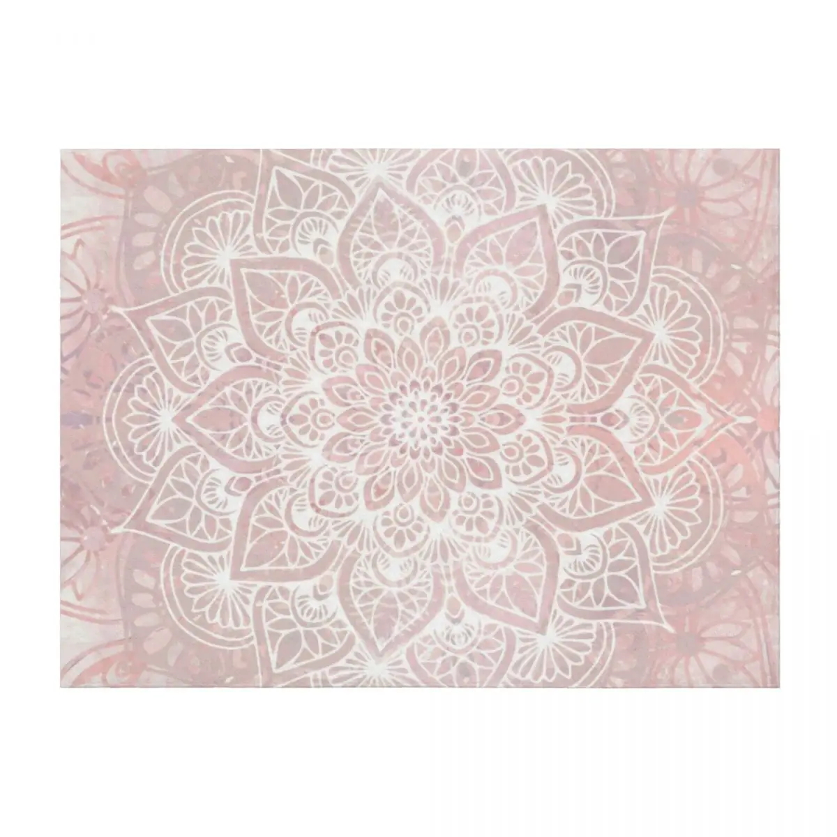 

Mandala Yoga Love, Pastel Pink Throw Blanket sofa bed anime Luxury Brand Weighted Blankets
