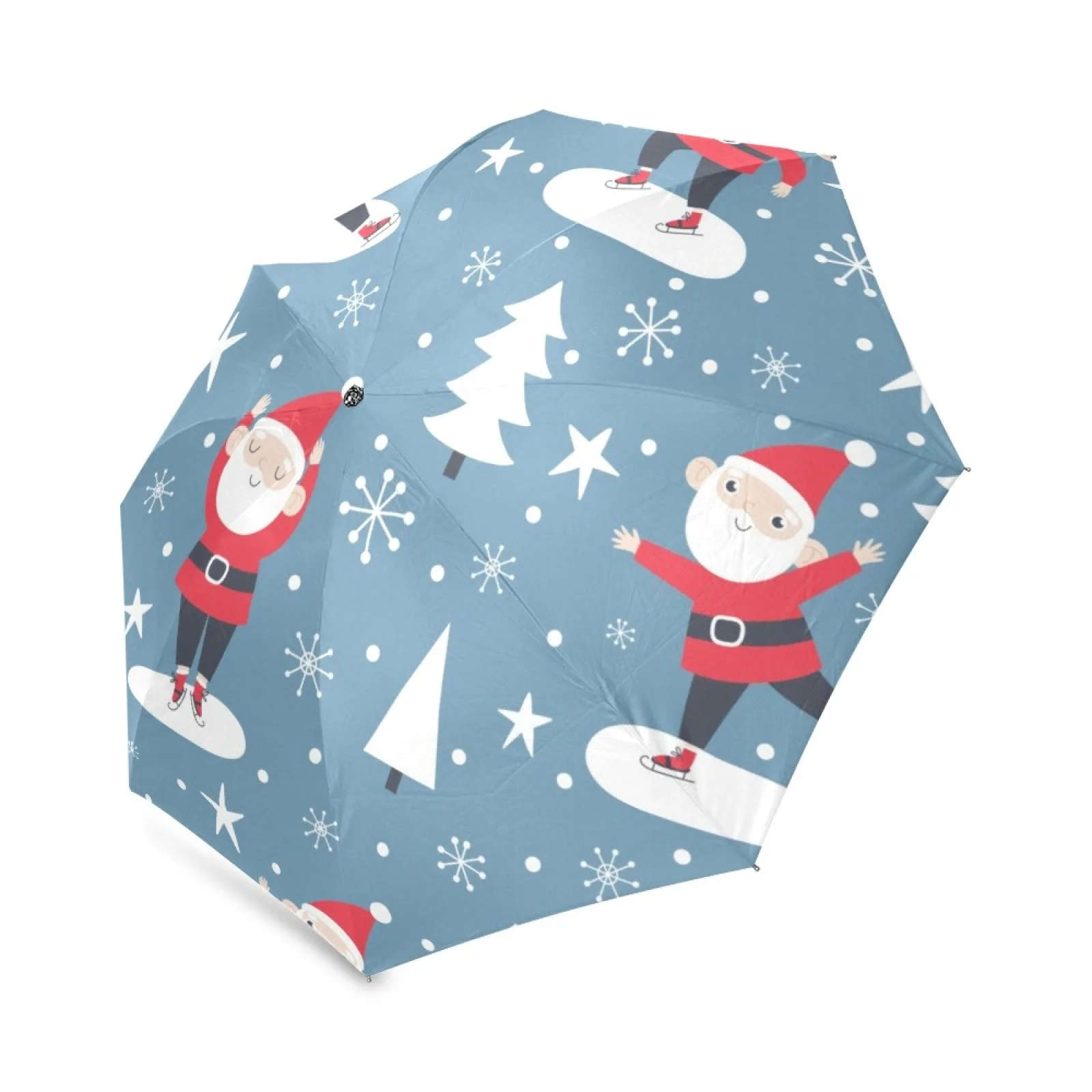 

Santa Claus Ice Skater Umbrella Sun Foldable Rain Xmas Umbrella Best Christmas Gift Ideas For Kids Women