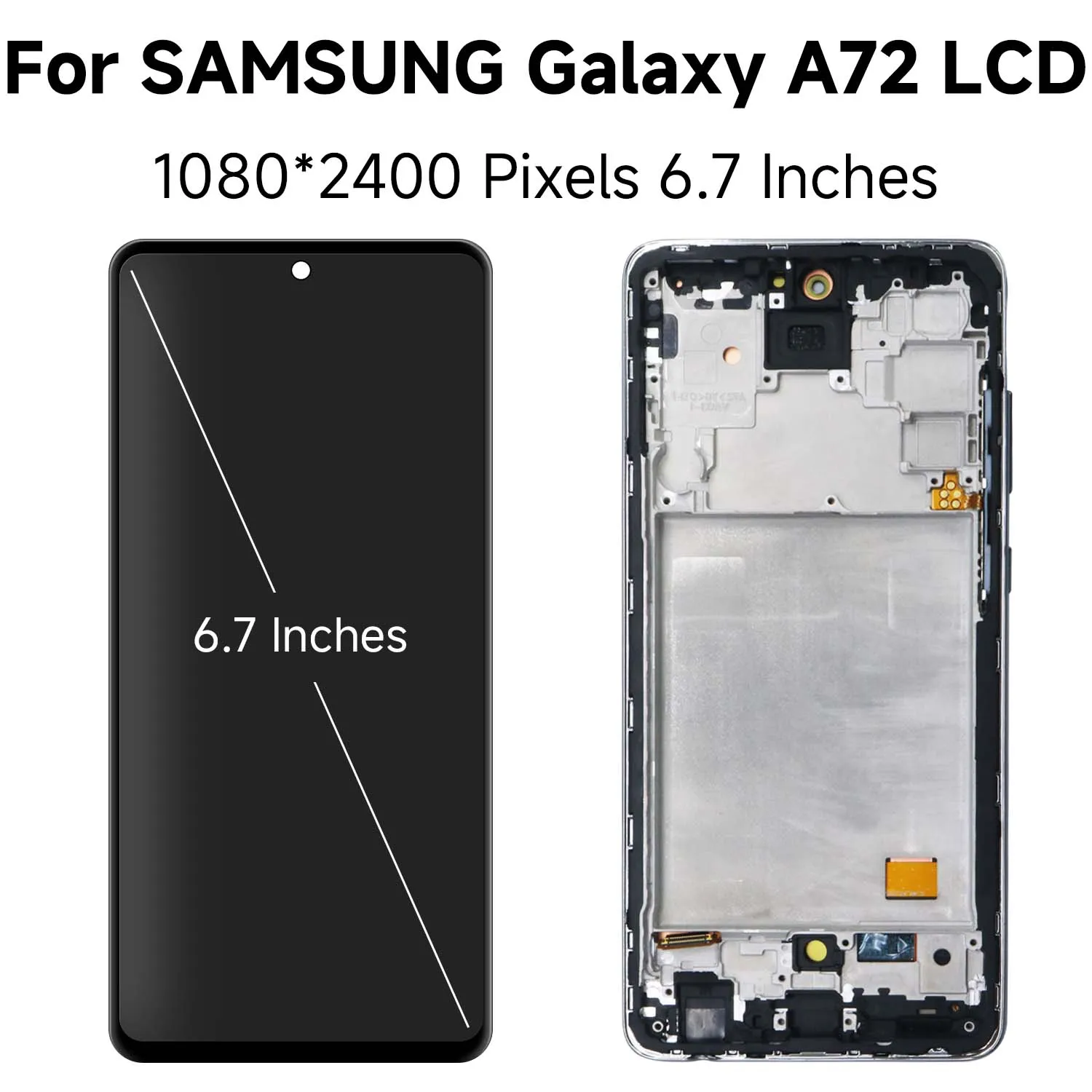 100% Tested For Samsung A72 4G SM-A725F A725M LCD Display Touch Screen Digitizer Assembly Replacement For Samsung A72 LCD