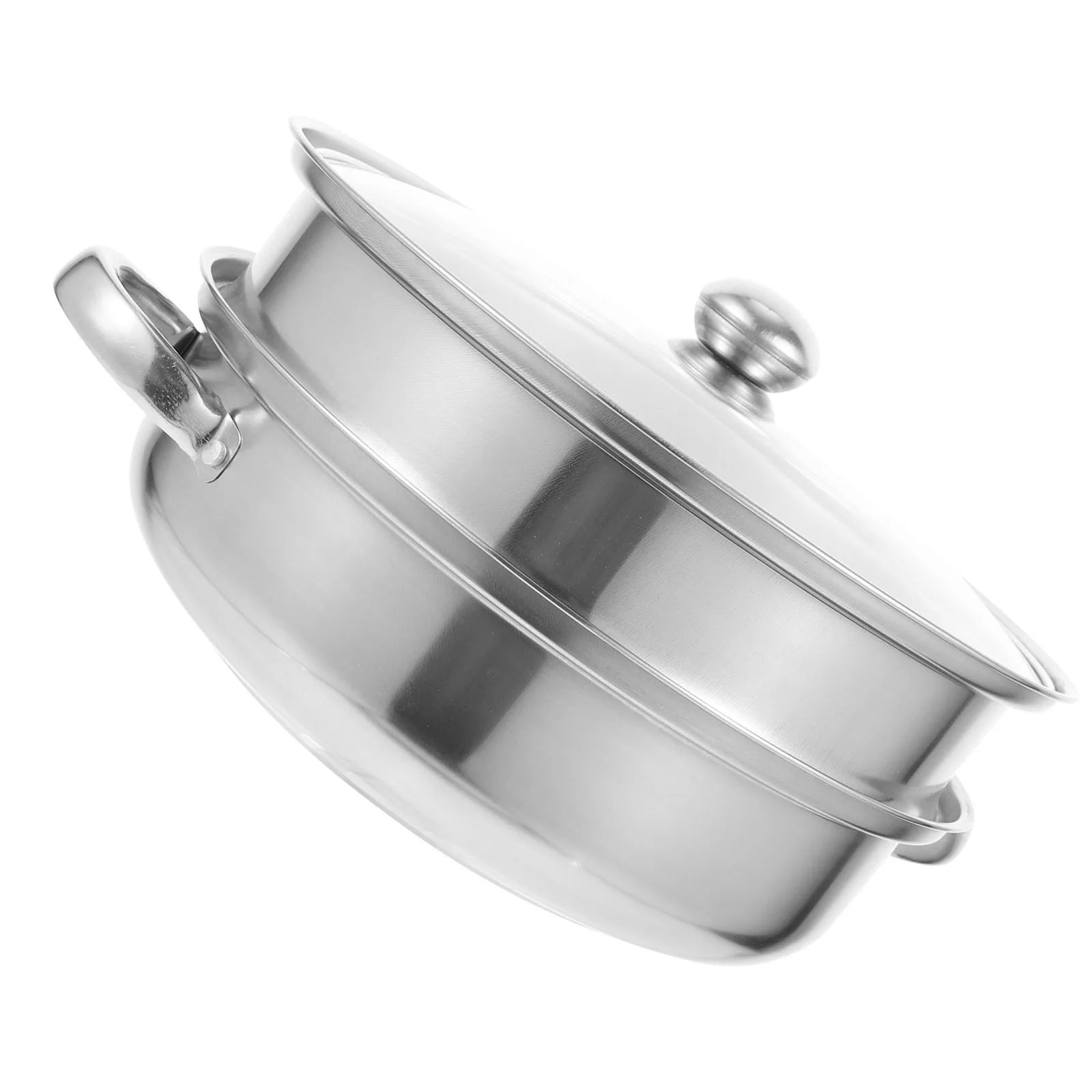 

Stainless Steel Food Steamer Pot Double Layer Thick Kitchen Steam Pot Household Multi-Functional Vegetable Steamer Lidded