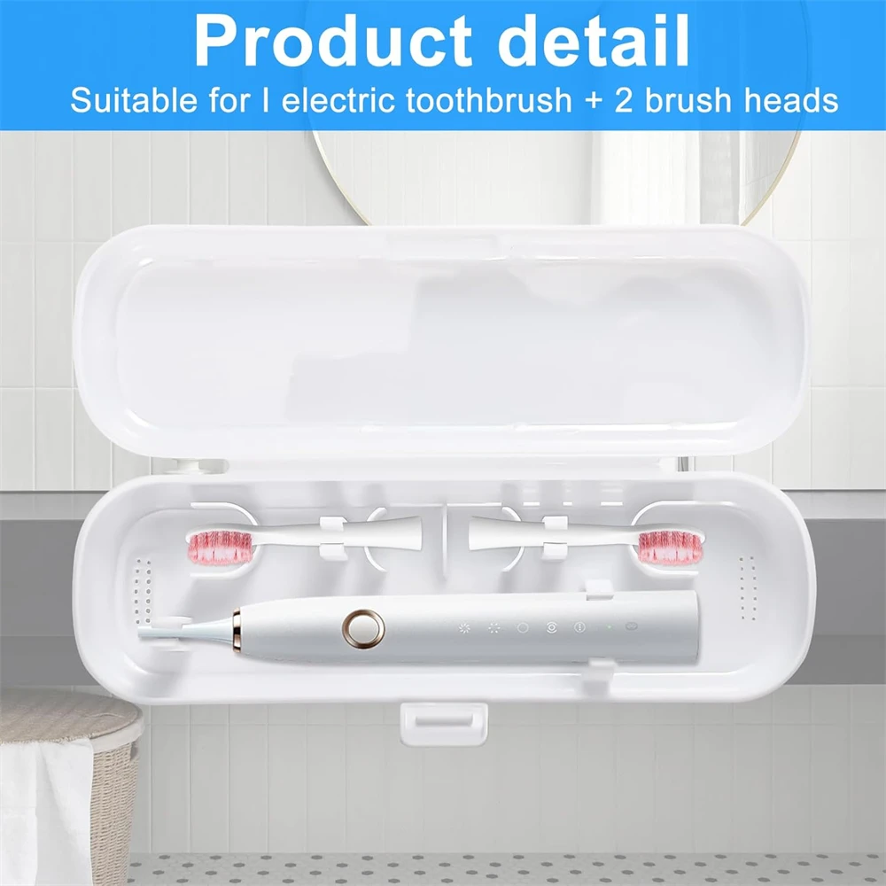 Electric Toothbrush Case Portable Toothbrush Storage Case Travel Protective Cover Dust Proof Snap On Design Storage Tools view 3