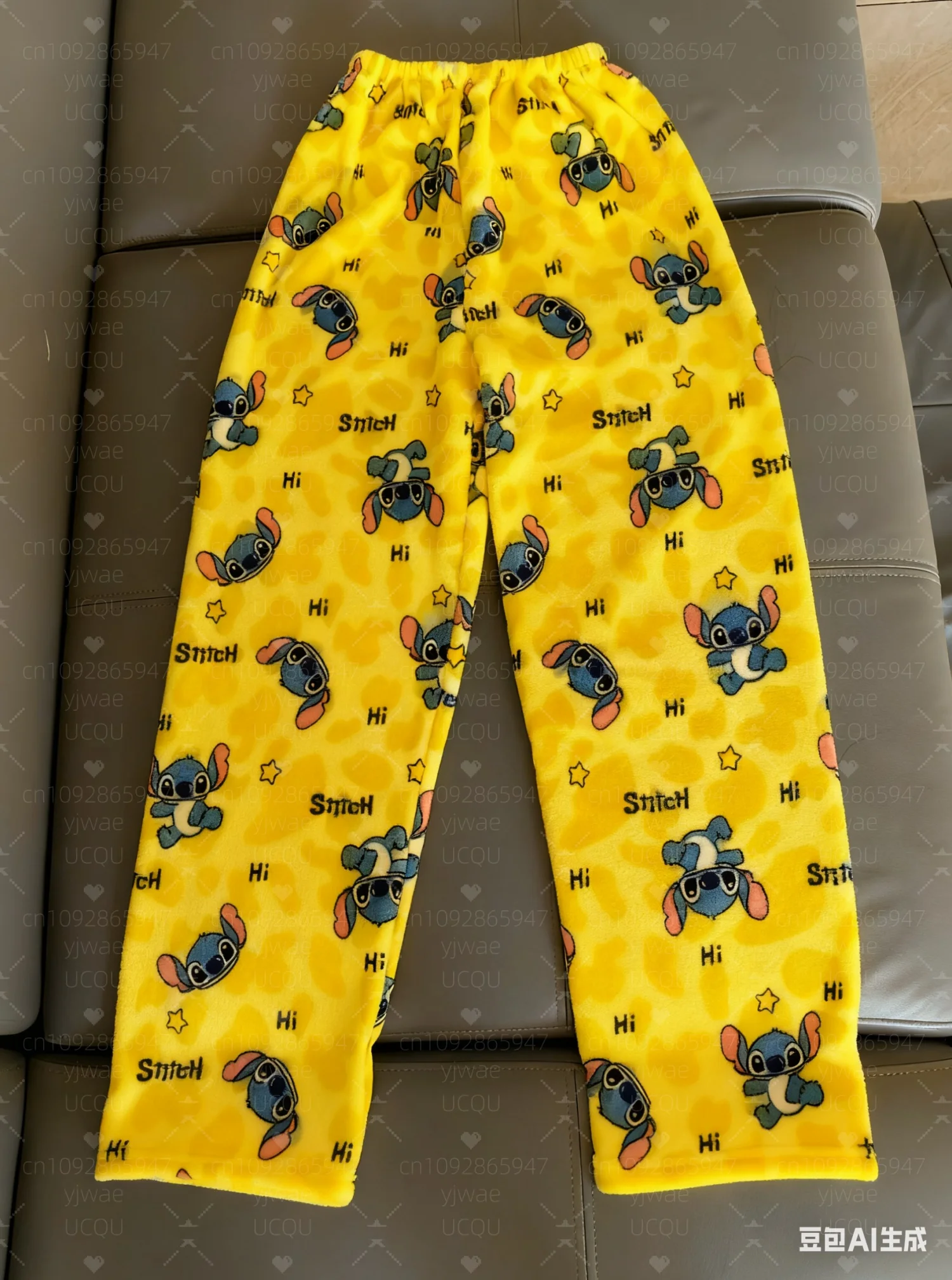 2025 الشتاء هالوين لطيف غرزة أفخم بنطلون بيجاما بنطلون ناعم لطيف المرأة عادية المنزل Kawaii أنيمي الكرتون بنطلون بيجاما