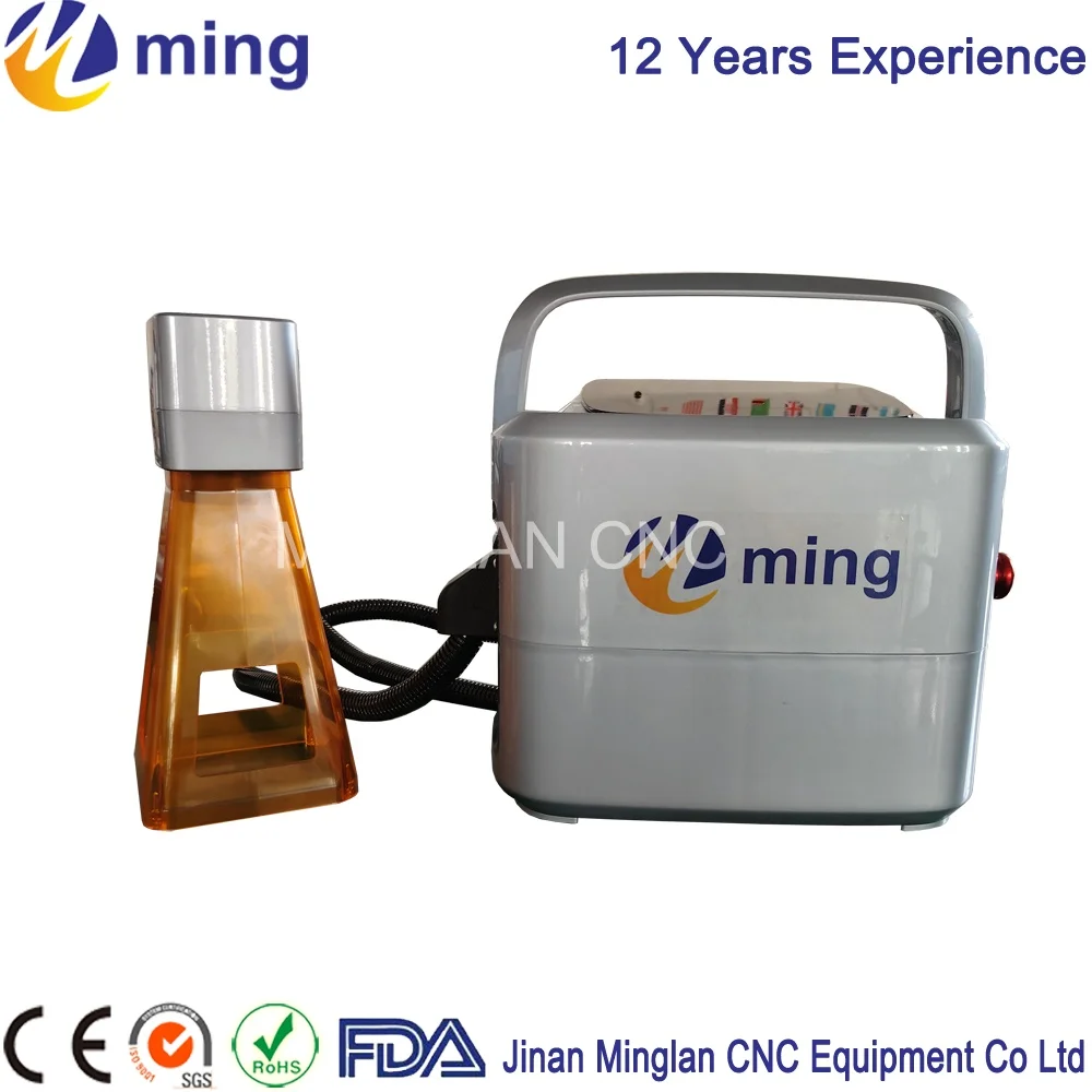 20W 30W 50W Mini Handheld Light Fiber Laser Marking Machine With Touch Screen For Metal Large Parts