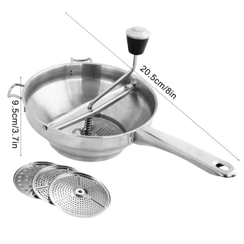 Stainless Steel Potato Ricer  Manual Potato Masher  With Handle Tomato Sauce Maker Machine Fruit Juicer Lemon Squeezer tools view 6