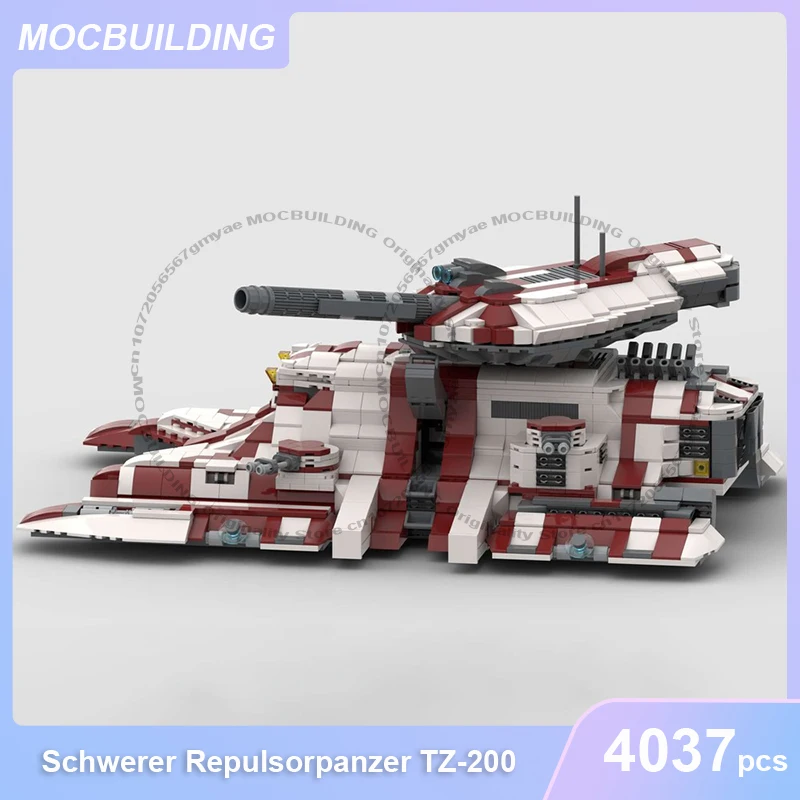 Schwerer Repulsorpanzer TZ-20 Model MOC Building Blocks DIY Assemble Bricks Space Collection Display Creative Toys Gifts 4037PCS