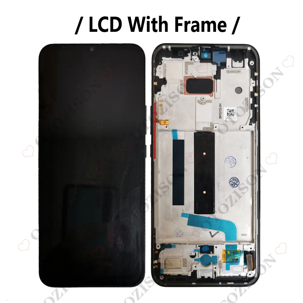 Super Amoled LCD For Xiaomi 10 Lite LCD 5G Display M2002J9G M2002J9S LCD Touch Screen For MI 10 Lite 5G LCD Mi10lite Replacement