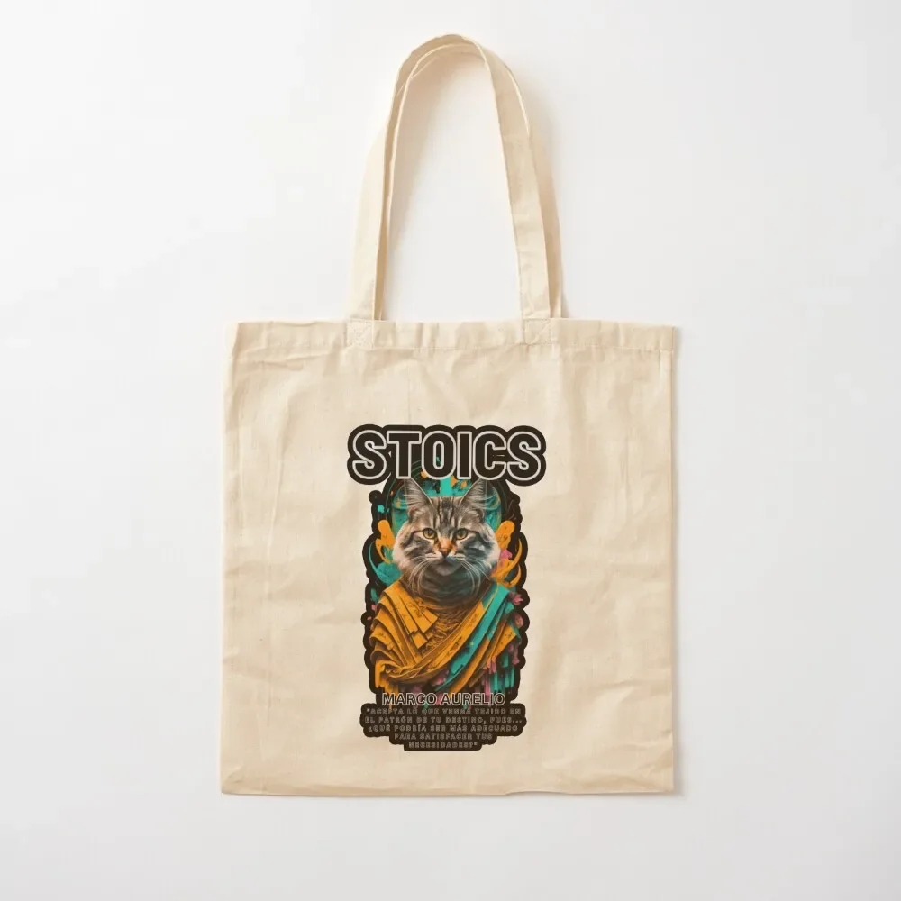 Stoic Quotes - Marcus Aurelius Tote Bag tote bags aesthetic Cloth bags reusable shopping bags Tote Bag