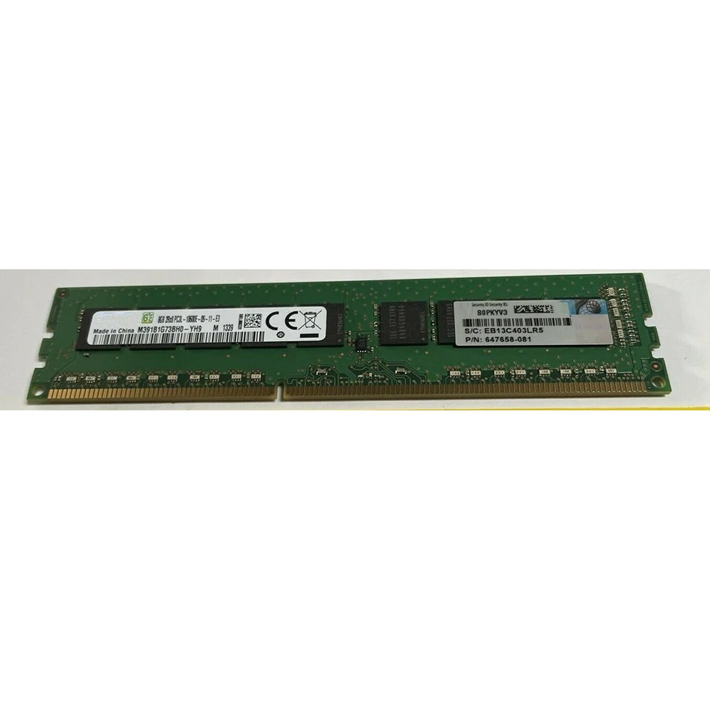 647909-B21 664969-001 647658-081 PC3L-10600E RAM 8GB DDR3 1333 ECC UDIMM Server Memory High Quality Fast Ship