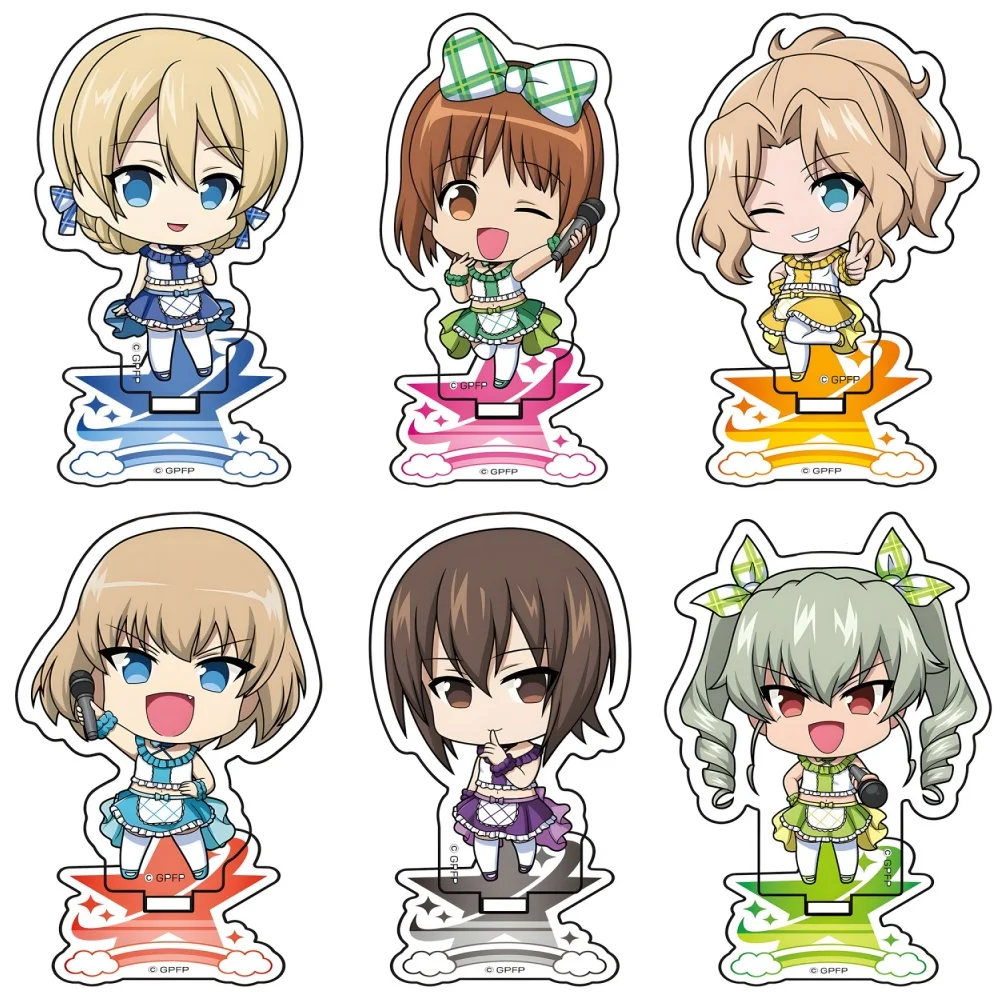 Guo Xiao Luo Anime Peripheral Store Girls und Panzer das Finale Miho Kei Erika HD Acrylic Stand Collection desktop ornament