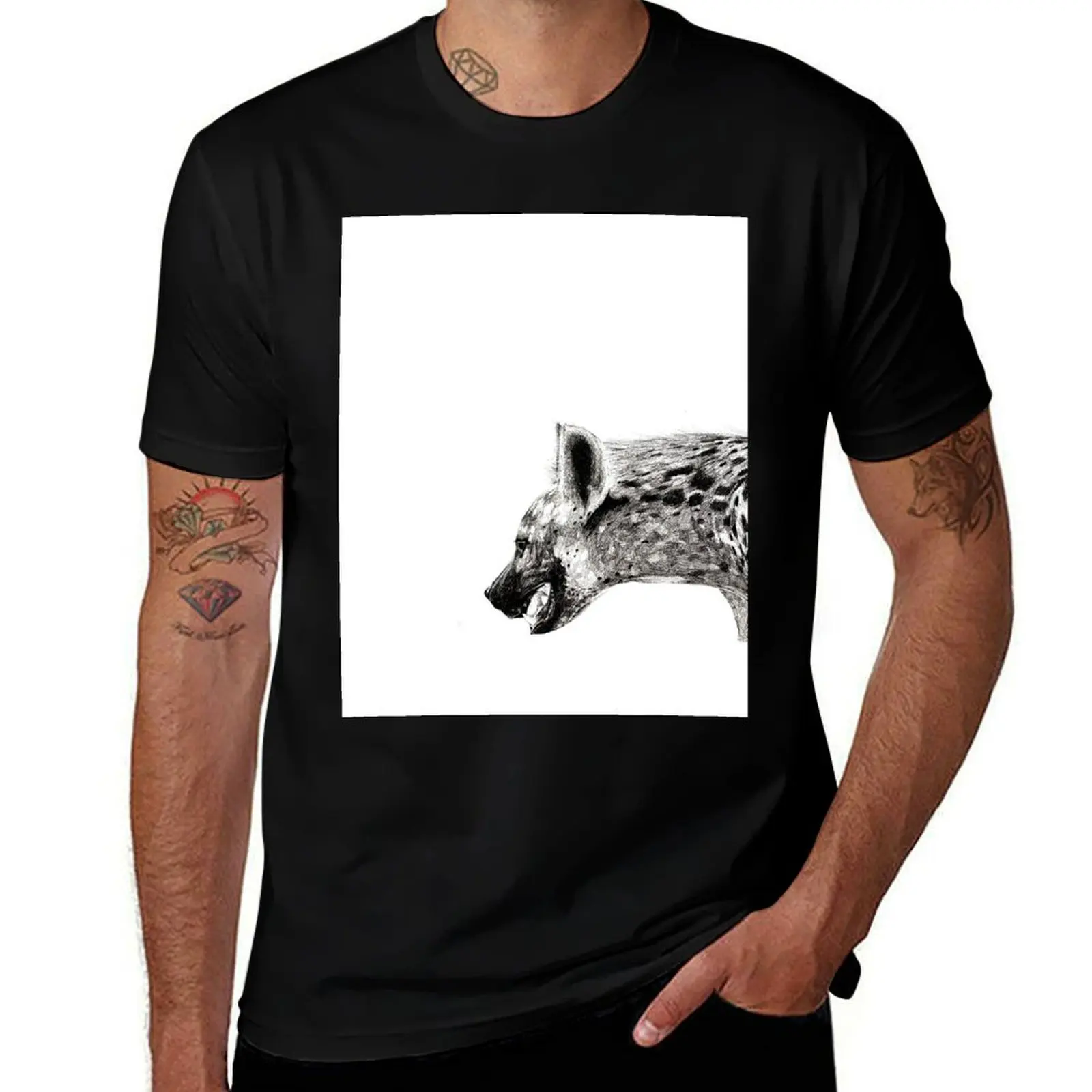 

Ha ha ha hyena T-Shirt man t shirt graphic man t shirts cotton