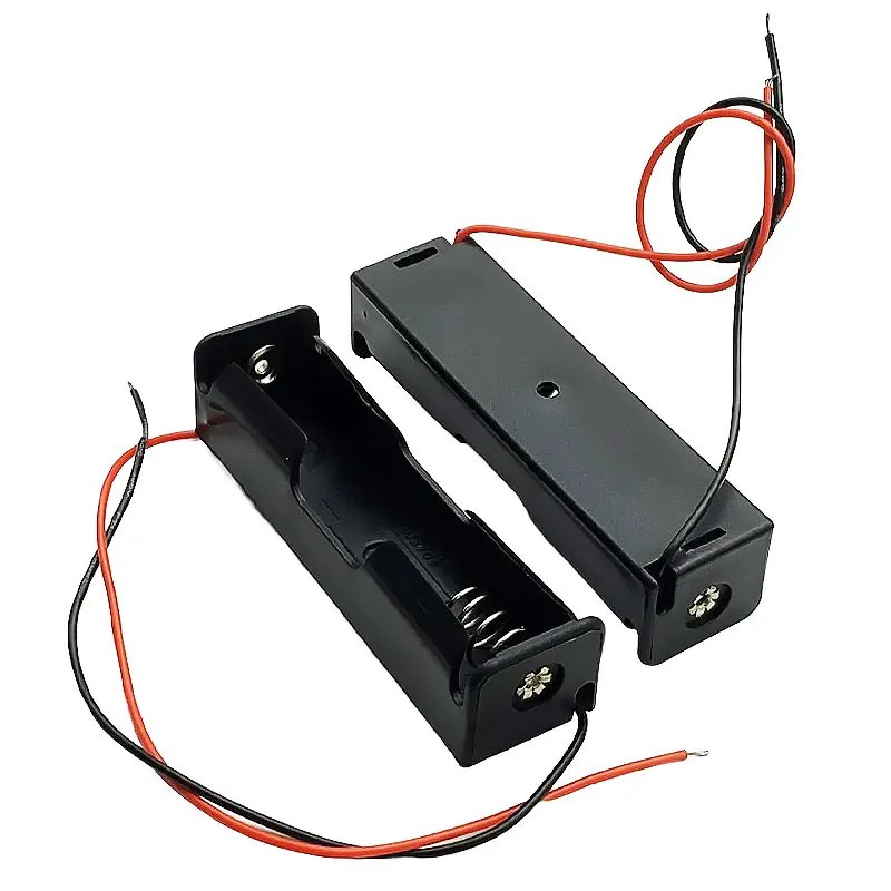 

10pcs/5pcs 18650 Power Bank Cases 1X 3.6V-4.2V 18650 Battery Holder Storage Box Case 1 Slot Battery Container With Wire Lead
