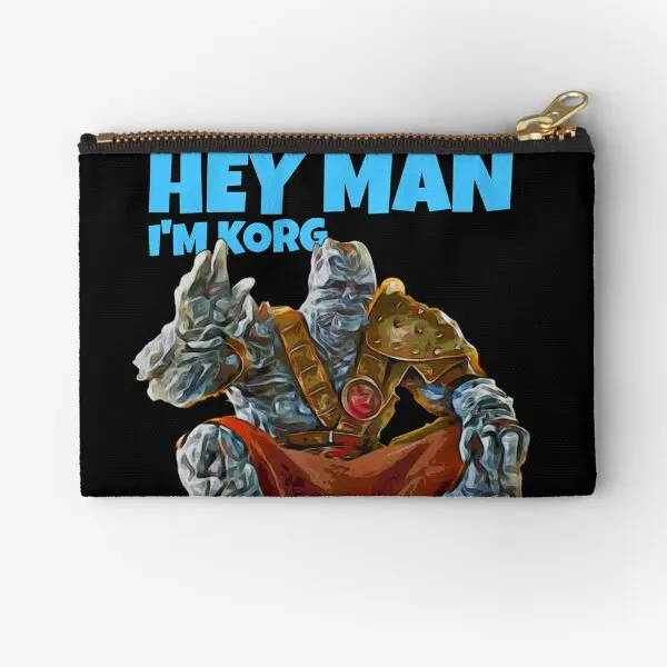 Hey Man Im Korg  Zipper Pouches Money Storage Pure Pocket Socks Men Small Wallet Coin Underwear Cosmetic Packaging Bag Panties