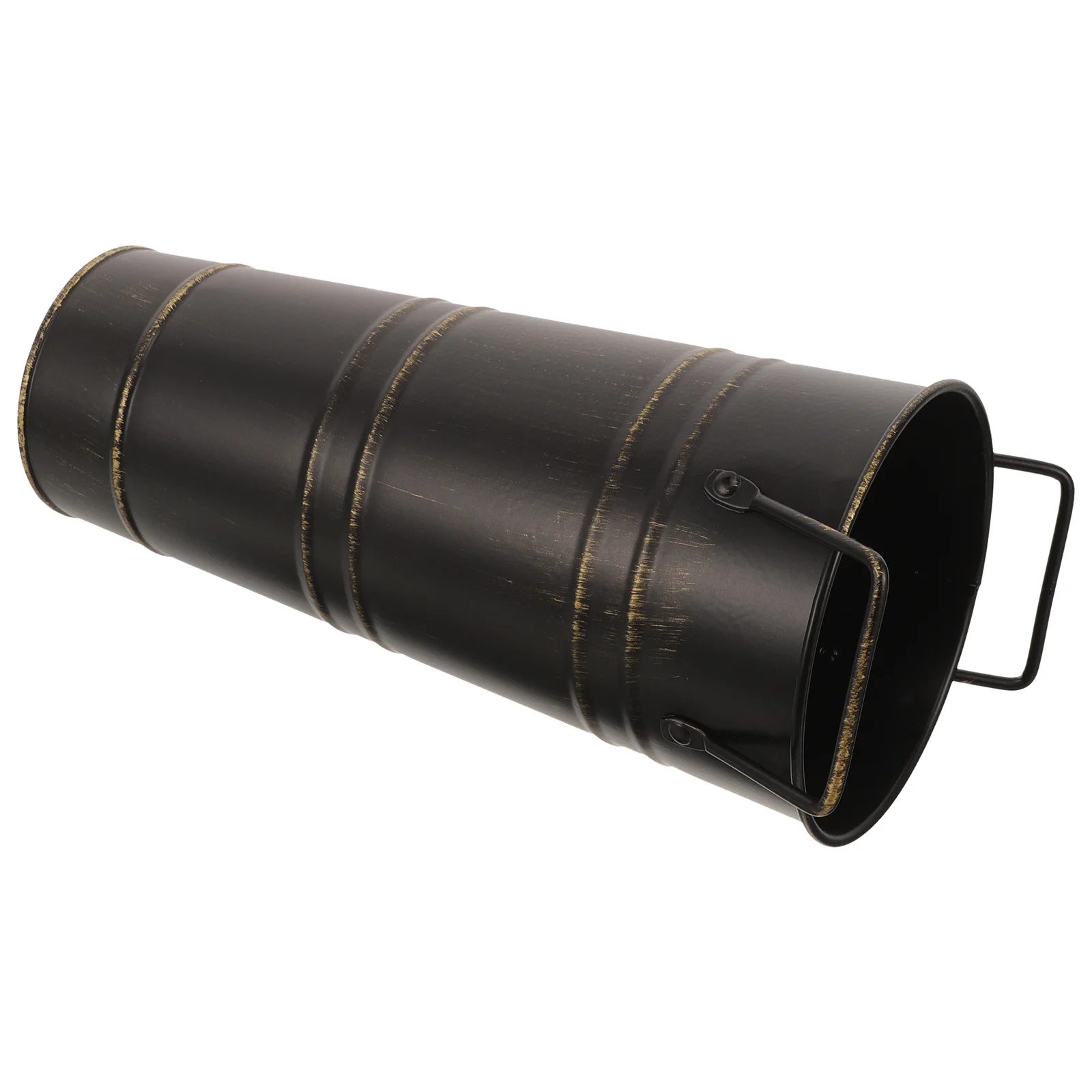 

Flower Barrel Arrangement Bucket Iron Vase Metal Rustic Jug Floral Containers Vintage Planter