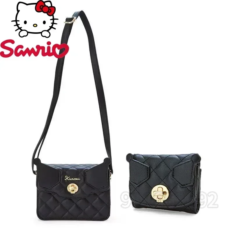 Sanrio Kuromi New Women's Bag Luxury Brand Original Fashion Women's Shoulder Bag Cartoon Women's Wallet Multifunctional Style