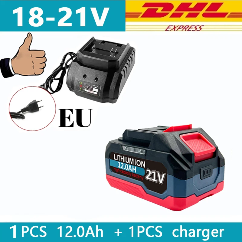 21V 6.0Ah 12.0Ah Voor Makita 18V Batterij Power Tools Li-Ion Vervanging LXT BL1850 BL1860 DDF487 voor 18V Schroevendraaier met BMS - afbeelding 1