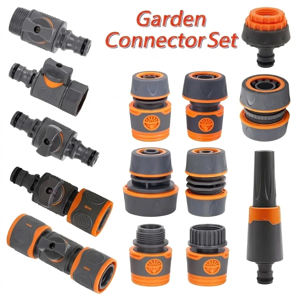1 Pcs 1 2 Inch 3 4 Inch 1 Inch Garden Hose Quick Connect Adapters EU BPS Threaded Fittings Ideal for Faucets Spray Guns Watering
