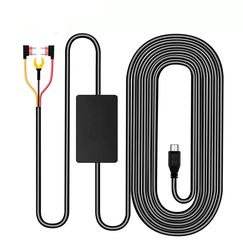 Buck Line 24 Hour Parking Monitor Hardwire Kit Charging Cable Charger 12V To 5V For DashCam Dash Camera DVR Camera Recorder