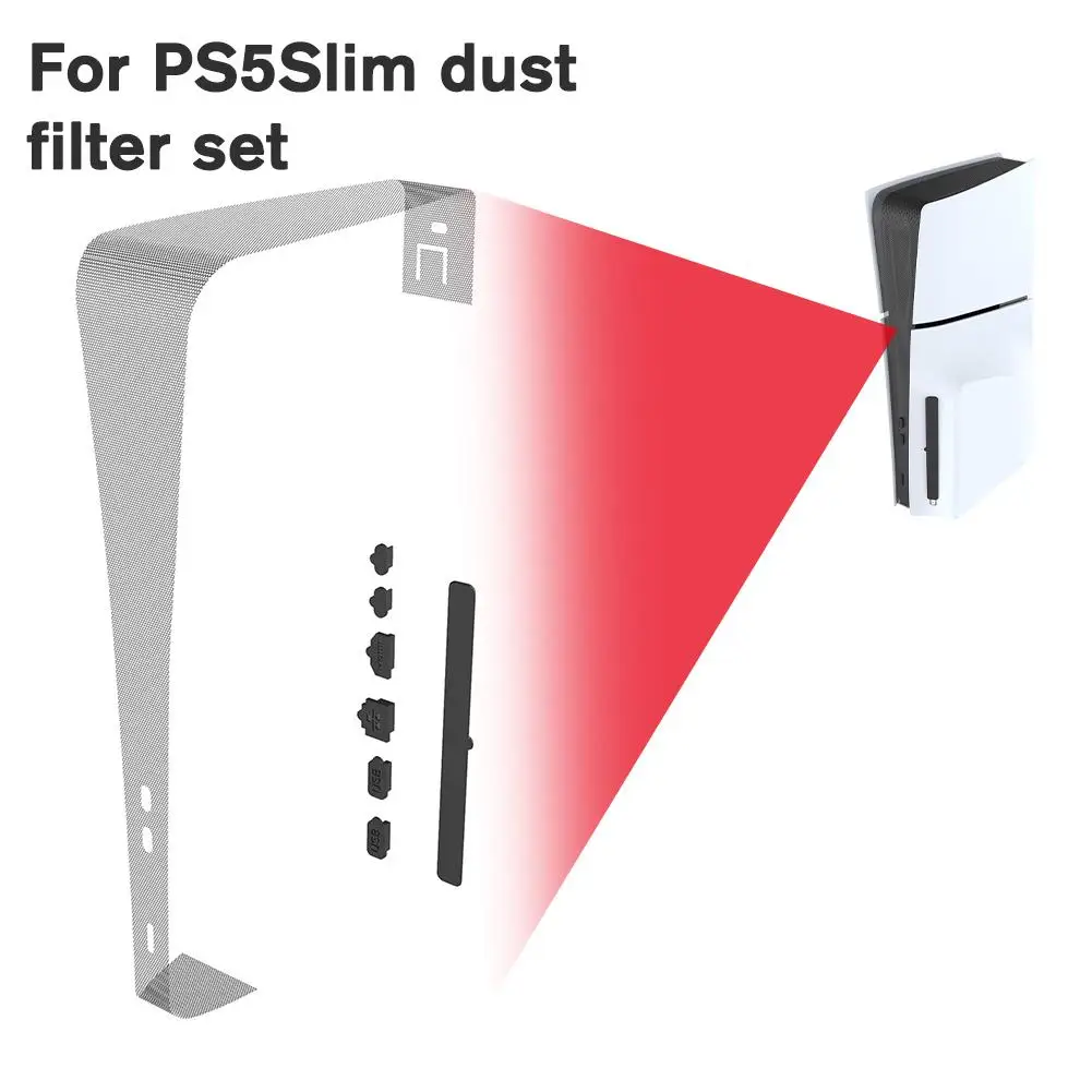 Dust Cover Net For Slim Console Heatsink Anti-dust Protection Plug For Playstation5 Slim Optical Digital Edition Y7U3