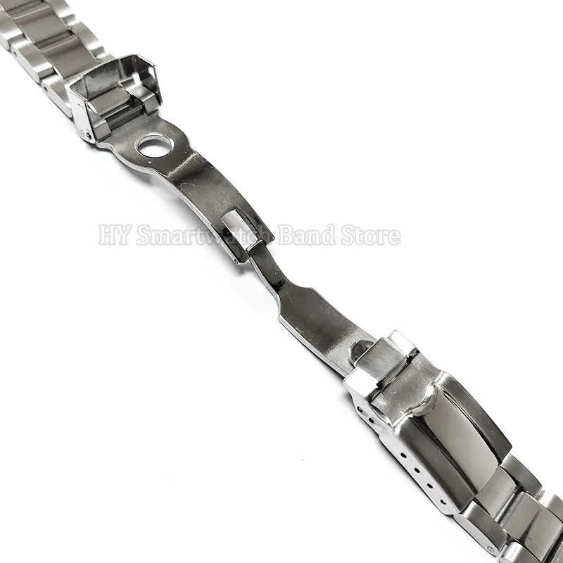 Stainless Steel Watch Strap 20mm for Rolex Water Ghost for Daytona Oyster Wrist Band Curved End Metal Bracelet Watch Accessories