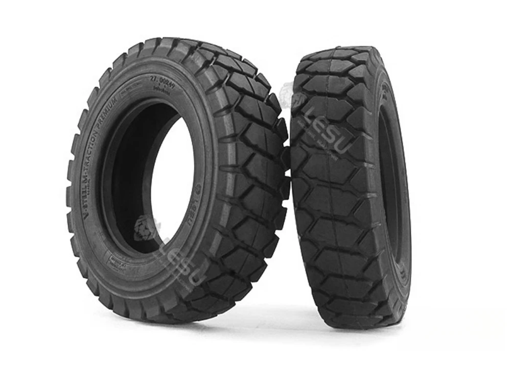 Scale 1/16 Rubber Tires 170mm fit Lesu AOUE R100 E Mine trucks 1 16 RC Truck