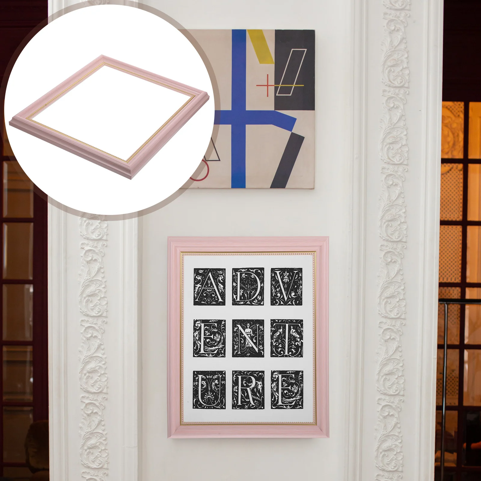 1 مجموعة قماش اللوحة الإطار Diy بها بنفسك النفط اللوحة العرض إطار عرض الصور الخشبية للنشاط الحرفي الخشب نقالة القضبان #4