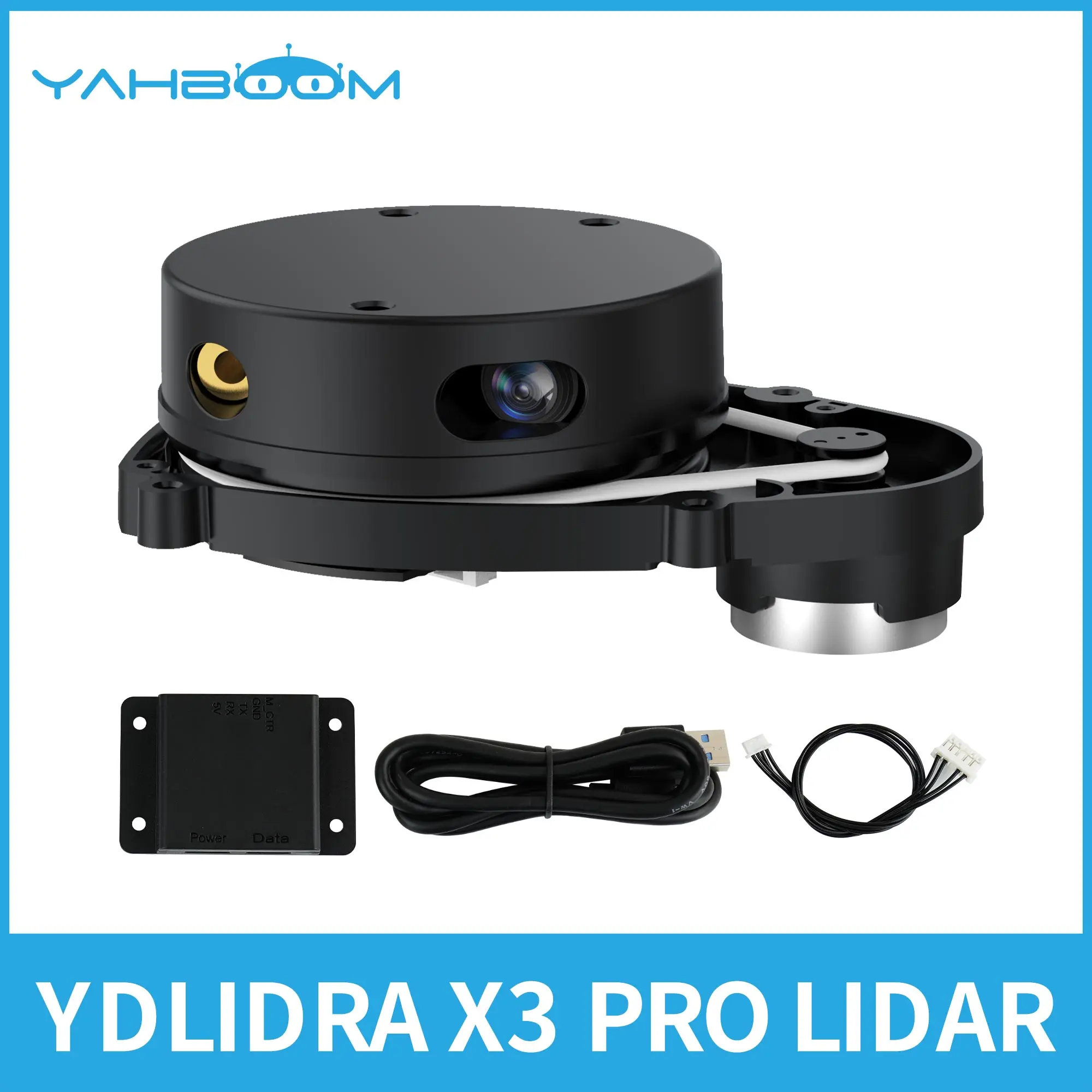 EAI YDLIDAR X3 Pro LIDAR TOF 360° Laser Scanner Ranging Sensor Module 8M 10Hz Scanning Frequency Support Robot ROS1 ROS2 RPi 5