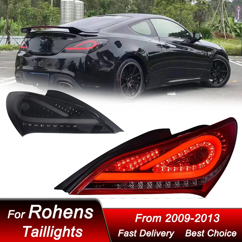 

Pop Car Led Tail Lights For Hyundai Rohens Coupe 2009-2013 To New Style Full LED Dynamic Turn Signal Light Tail Lamp Assembly