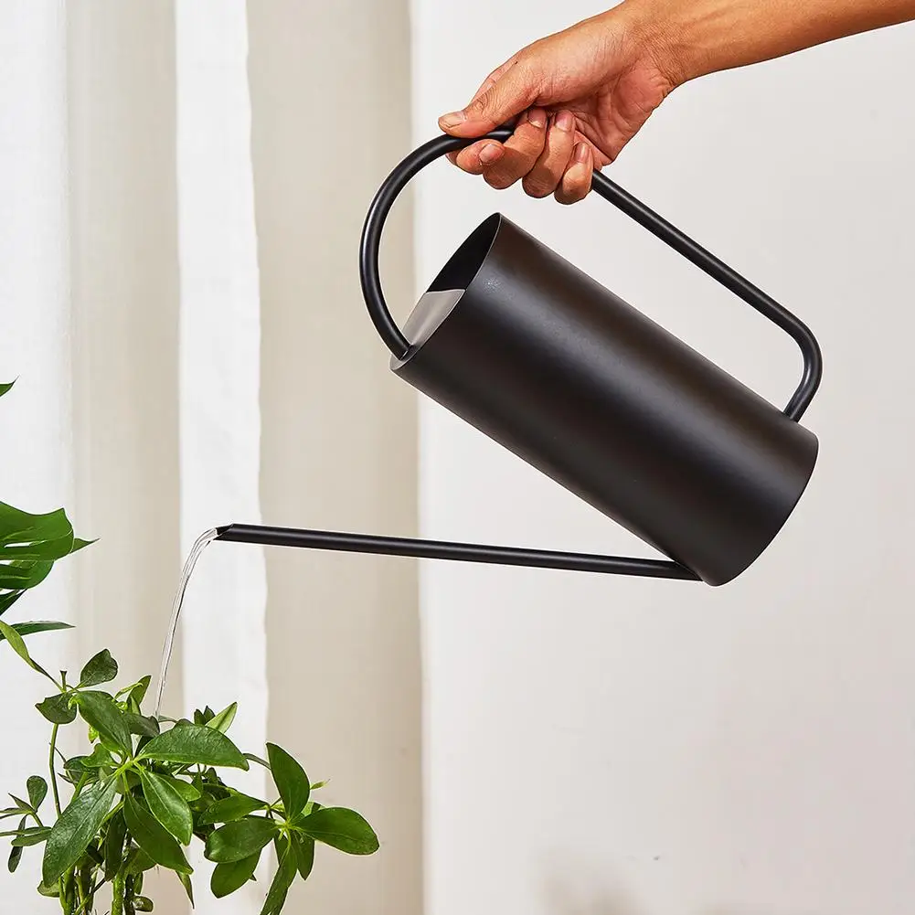 

1pcs 50 Oz/1500 Ml Watering Can Pot With Long Spout Rustproof Stainless Steel Houseplant Watering Can For Indoor Plants Bonsai