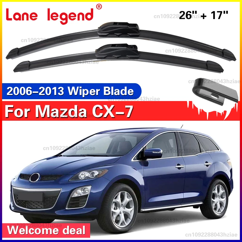 

Передние щетки стеклоочистителя для Mazda CX7 CX-7 2006-2013, лобовое стекло, чистка окон, автомобильные щетки от дождя 26 "+ 17"