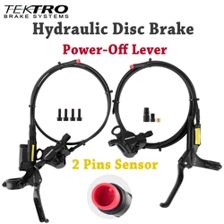 Tektro Hydraulic Disc Brake E3520 E350 eBike Disc Brake 2 Pins Male Power Off Lever Electric Bicycle Hydraulic Disc Brakes