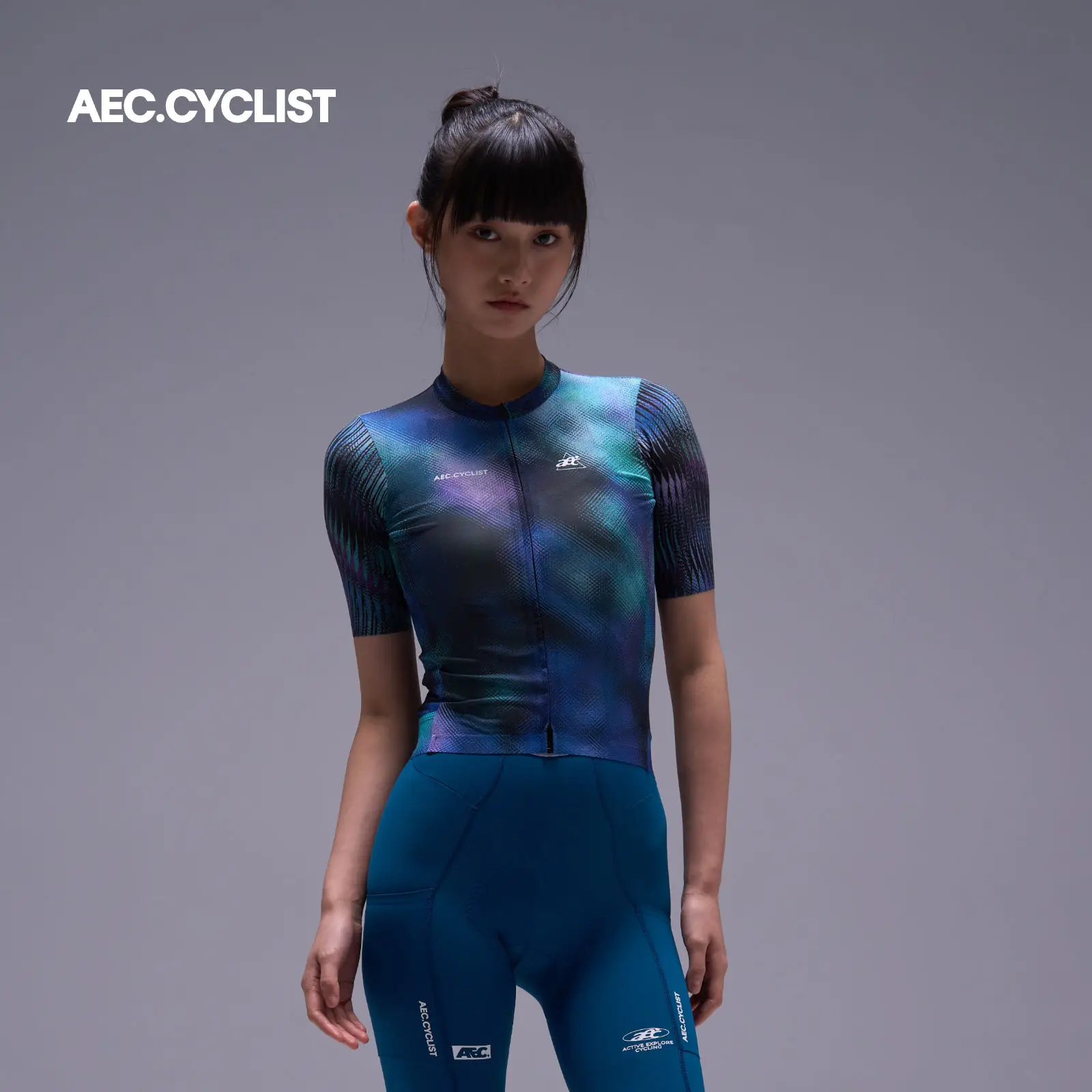 

AEC Women's Cycling Jersey Summer Short Sleeve Tight Bike Shirts YAOYING Riding Bicycle Shirts Breathable Quick Dry Cycle Tops